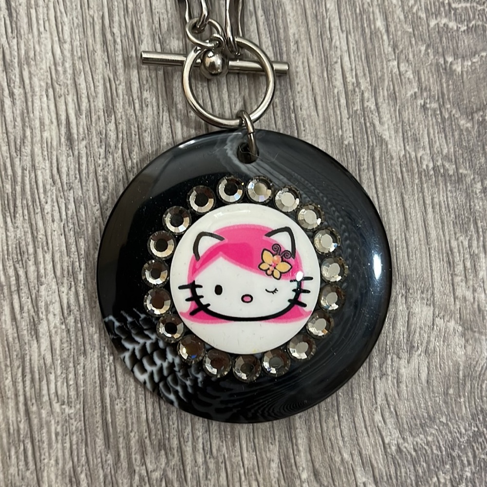 Tarina Tarantino Hello Kitty Pink Head Necklace